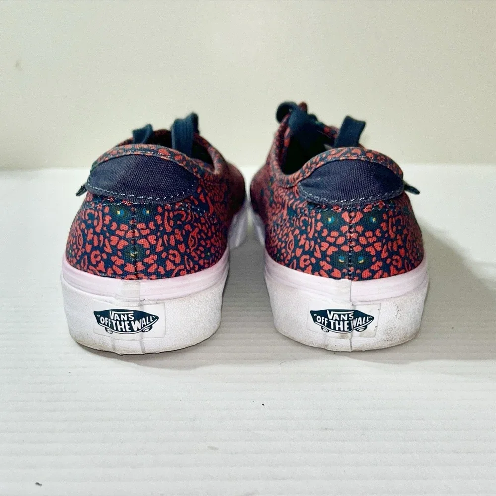 Vans Sneakers Women's 8‎ Red Blue Floral Tropical Skater Hawaiian